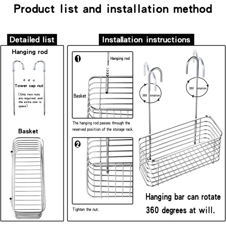 hanging shower rack, bathroom storage rack, shampoo bracket