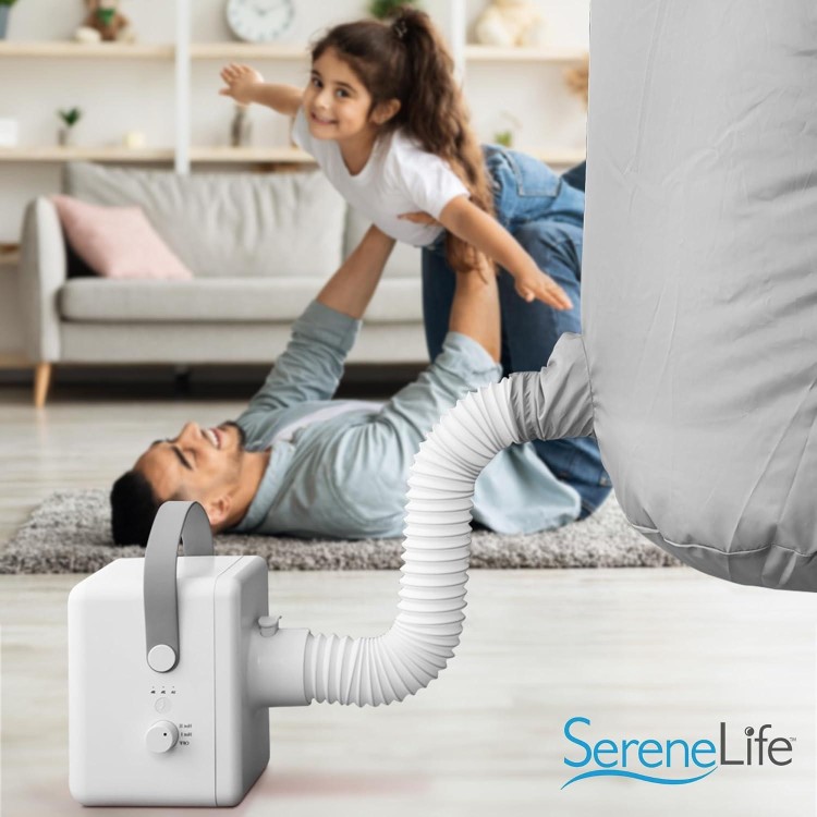 SereneLife Electric Portable Clothes Dryer | 1000W Multi-Use Mini Heater & Aroma Diffuser for Home, Apartment, Dorm, Travel & RV Camping | Suitable for Drying Clothes, Dresses, Shoes, Hats & Gloves