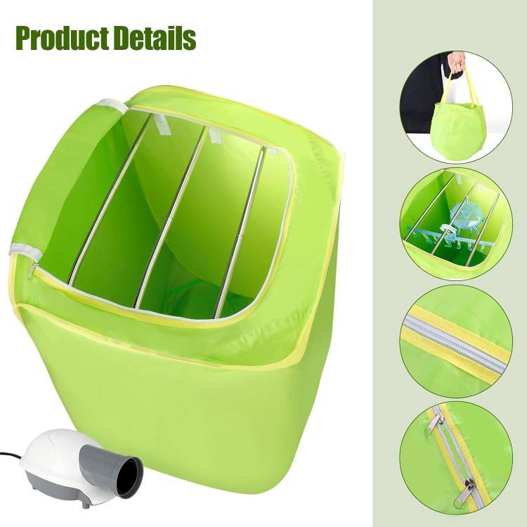 Portable Dryer for Apartments, 800W Portable Dryer for Clothes Mini Dryer Machine for Travel Home Laundry