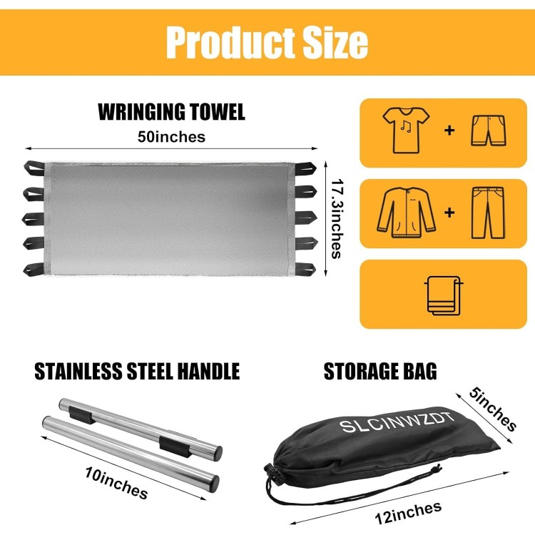 Compact Clothes Dryer, Manual Clothes Dryer for Travel, Camping, Grid Living and RV, Small Portable Clothes Dryer for Cloth, Towel Wringer for Drying Clothes Anywhere