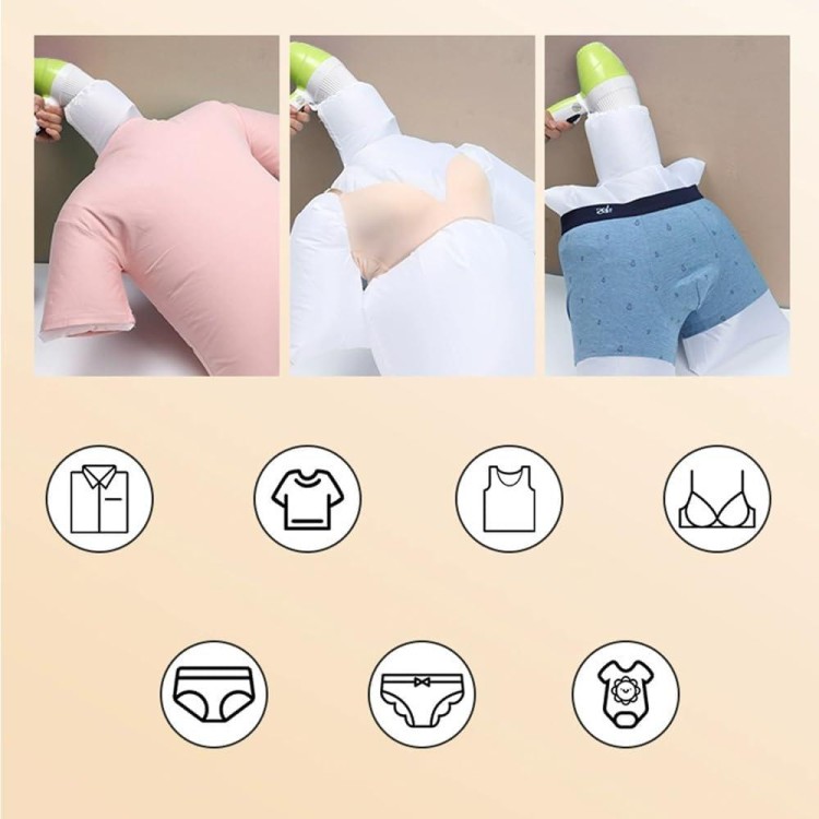 Portable Clothes Drying Bag for Hair Dryer - 2PCS Set Travel Dryer Quickly Dry for Clothes Travel Clothes Dryer for T-shirts, Pants