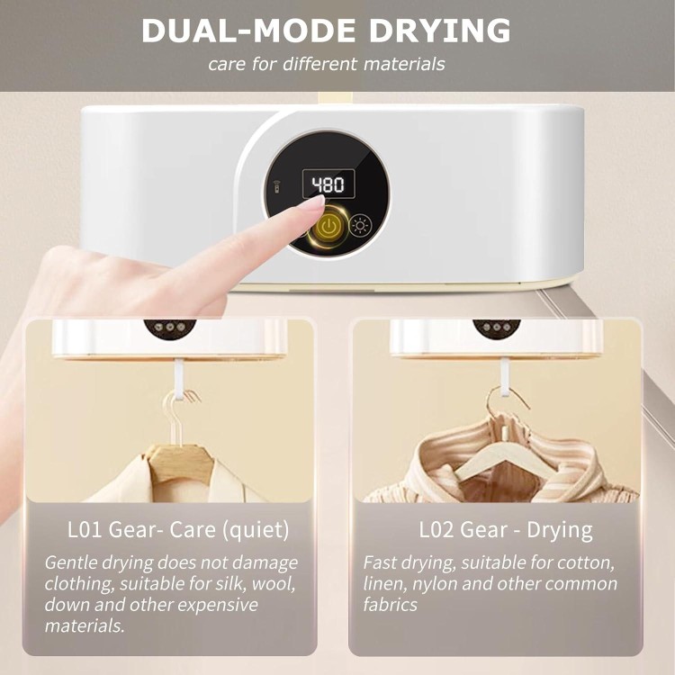 Portable Clothes Dryer - Mini Portable Laundry Dryer Machine for Small Apartments, Hotel Room and Travelling