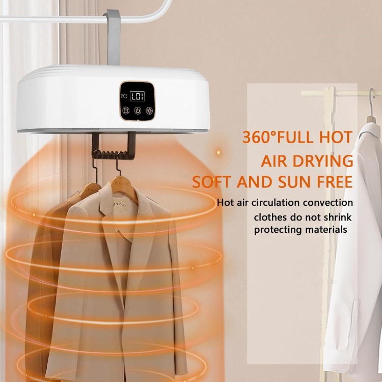 Portable Dryer-Foldable Dryer-With Remote Control Mini Dryer- Great For Travel, RV, Home, Apartment-Electric Dryers Fast And Efficient Drying And Easy To Use And Store