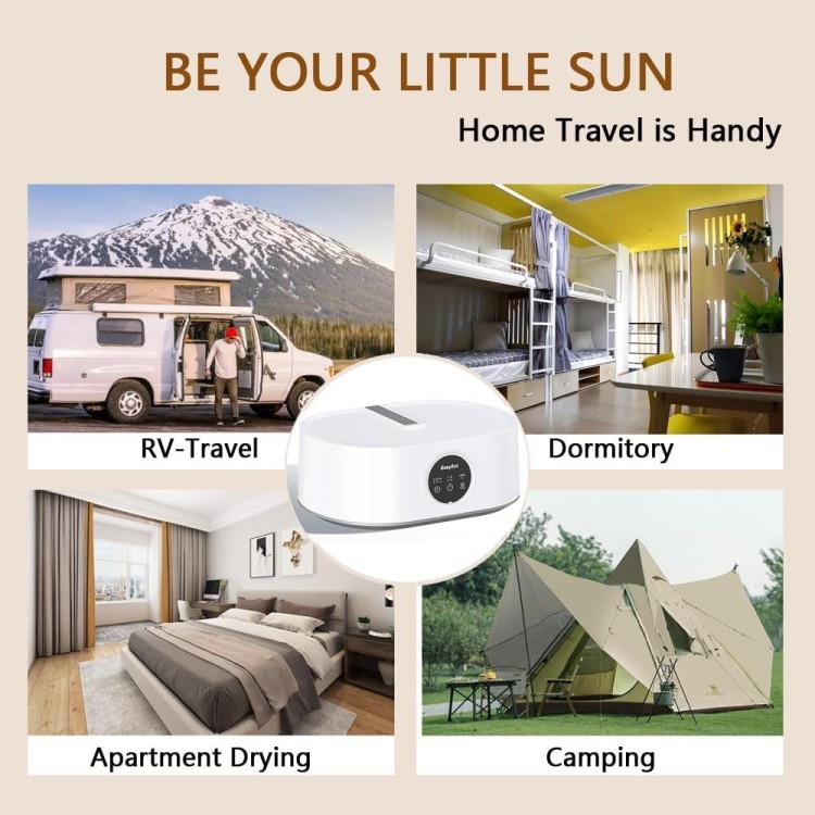 Portable Dryer-Foldable Dryer-With Remote Control Mini Dryer- Great For Travel, RV, Home, Apartment-Electric Dryers Fast And Efficient Drying And Easy To Use And Store