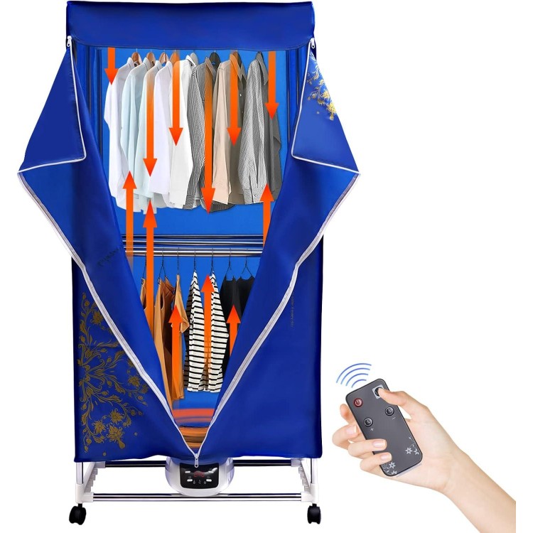 Clothes Dryer, Portable Dryer Machine for Apartments, Electric Drying Portable Clothes Dryer for Apartment, RV, Travel Light Clothes, Underwear, Baby Clothes Quick and Easy Use Dryer Machine