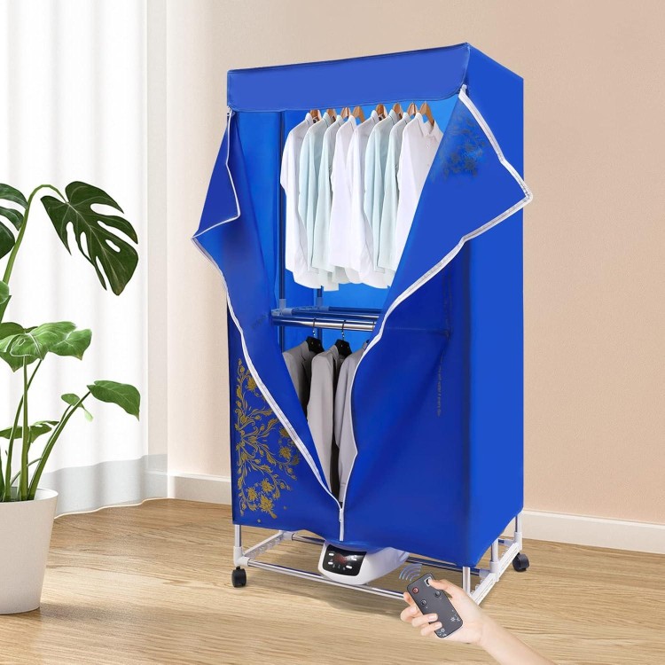 Portable Clothes Dryer Machine,Foldable Dryer for Apartments 1200-1500W, Low Noise Clothes Dryer, Electric Clothes Drying Machine for RV,Laundry