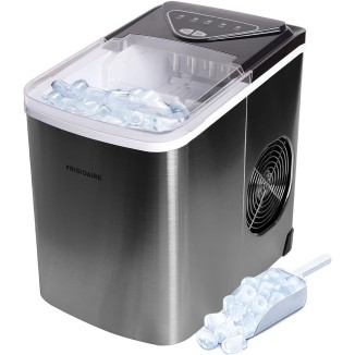 Frigidaire EFIC123-SS Counter Top Maker, Produces 26 pounds Ice per Day, Stainless Steel, Stainless