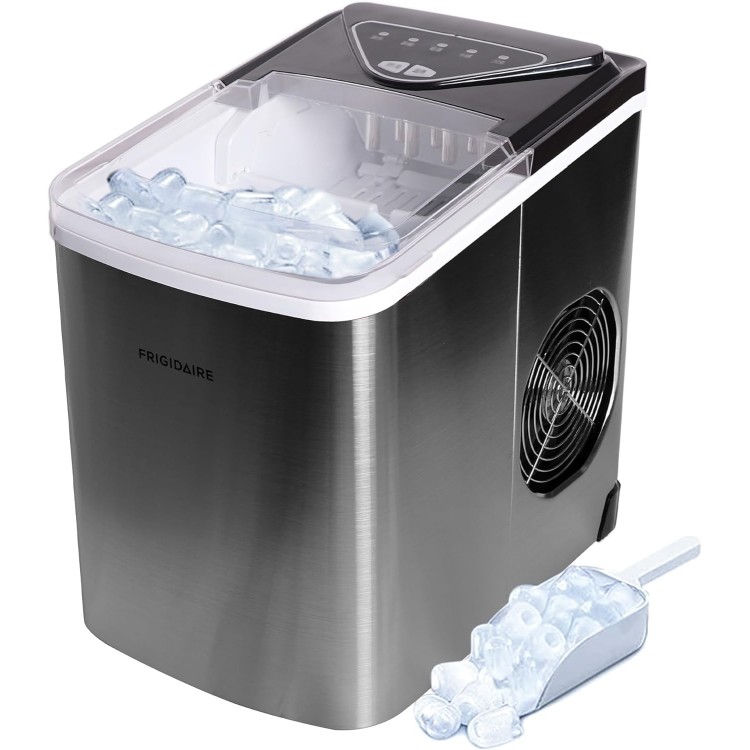 Frigidaire EFIC123-SS Counter Top Maker, Produces 26 pounds Ice per Day, Stainless Steel, Stainless