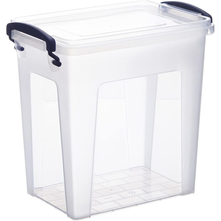 Superio X-Deep Clear Storage Container with Lid and Handles, Stackable Organizer Bin for Home, Garage, and Dorm- Store Cloths, Boots, Toys, and Accessories, (12 Qt.)