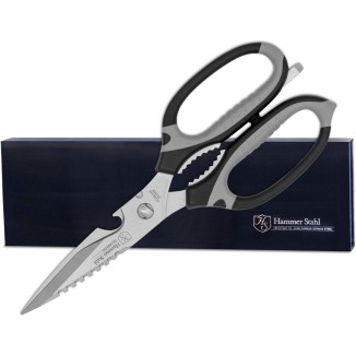 Hammer Stahl Kitchen Scissors | Kitchen Shears Heavy Duty Poultry Shears | Kitchen Shears Dishwasher Safe | Stainless Steel Kitchen Scissors Come Apart for Cleaning | Sharp Kitchen Scissors