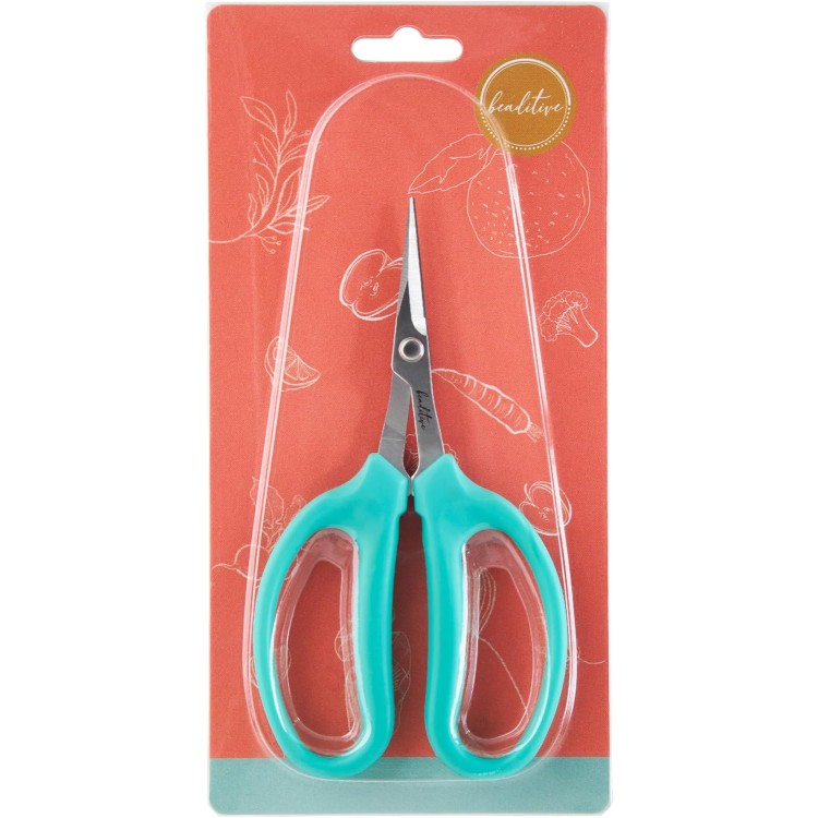 Beaditive Culinary Herb Scissors - Compact 6.5-Inch Stainless Steel Kitchen Scissors - Dishwasher Safe - Sharp Tip for Snipping Fresh Herbs