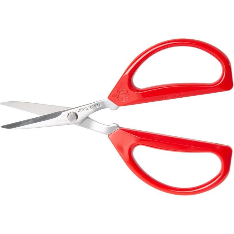 Joyce Chen Original Unlimited Kitchen Scissors All Purpose Kitchen Shears With Comfortable Handles, Red