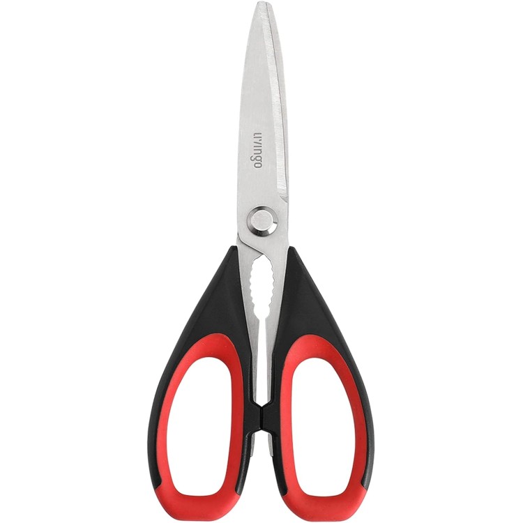 LIVINGO Kitchen Scissors Heavy Duty, 8.5 inch Dishwasher Safe Ultra Sharp Premium Heavy Duty Kitchen Shears, Multi Purpose Cooking Scissors Stainless Steel