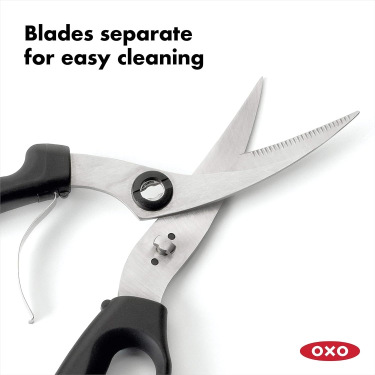 OXO Good Grips Spring-Loaded Poultry Shears, Black