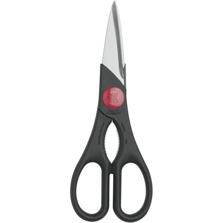 ZWILLING Twin Kitchen Shears, Multi-Purpose, Bottle Opener, Dishwasher Safe, Heavy Duty, Forged Stainless Steel Blades, Black , 7.9-inch