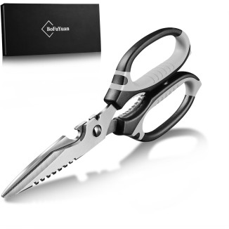 Kitchen Shears for Food - Multifunctional Detachable Kitchen Shears for Cutting Food, chicken, Meat(9'' Black)