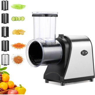 Electric Cheese Grater 250W, Electric Slicer Shredder, Professional Electric Vegetable Slicer for Carrots, Veggies, Potatoes, Upgraded