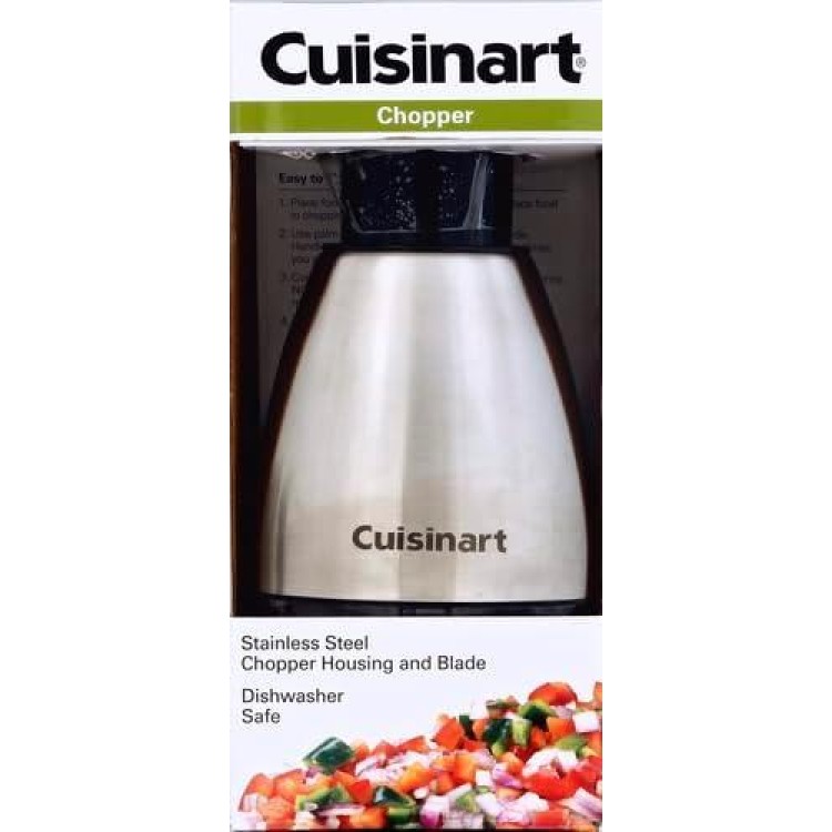 Cuisinart Chopper, Stainless Steel/Black, CTG-00-SCHP, 8.2 x 3.9 x 3.9