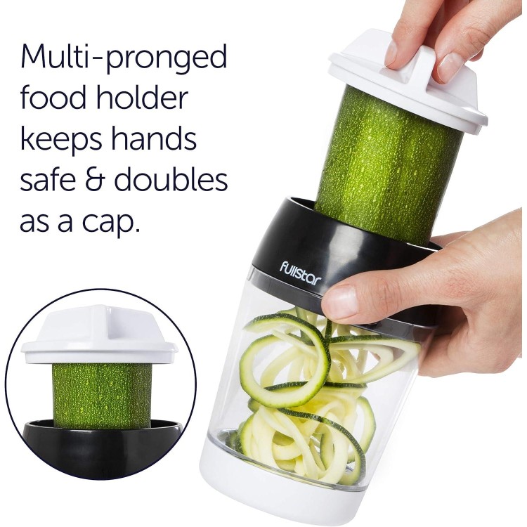 Fullstar Mandoline Slicer Spiralizer Vegetable Slicer - Vegetable Chopper Onion Chopper Food Chopper Vegetable Spiralizer Mandoline Slicer Cutter Chopper and Grater Slicer Zucchini Spaghetti Maker