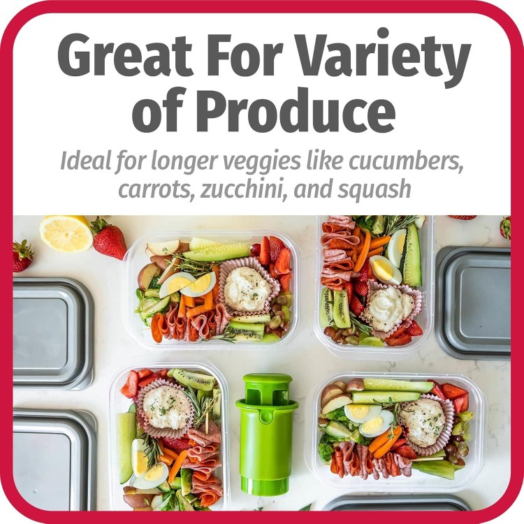 GoodCook Everyday Fruit & Veggie Divider - Quarters Smaller Fruits and Vegetables, Ideal for Meal-Prep and Sheet Pan Meals, Safe and Mess-Free Slicing