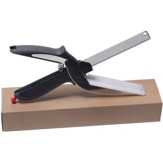 Vegetable Scissors Food Cutter Choppers, Smart Cutter Kitchen Scissors, Fruit Easy Cutting Scissors with Built-in Cutting Board For Kitchen Picnic and BBQ