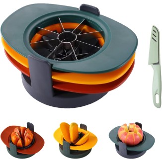 Fruit Cutter Slicer,Telawah 4 in 1 Mango Corer Slicer Apple Corer Cutter Remover Tomato Wedges Fruit & Vegetable Cutter Easy Kitchen Tool with Fruit Knife.