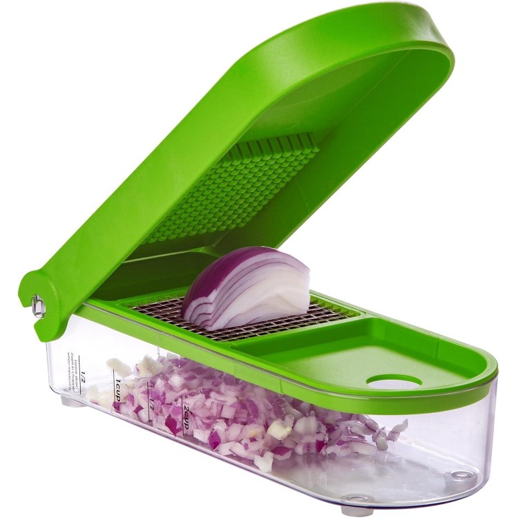 Progressive International GOC-310 Onion Chopper Green/White, Standard