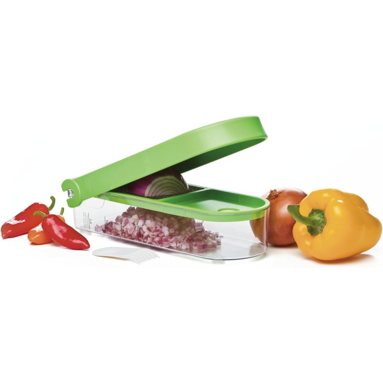 Progressive International GOC-310 Onion Chopper Green/White, Standard