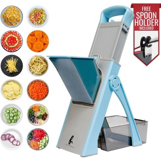 Vegetable cutter WITH GIFT, upgraded Multi-Function Mandoline adjustable and effortless, cheese grater paper shredder kitchen gadgets onion french fry and potato peeler efficient for home Chefs.