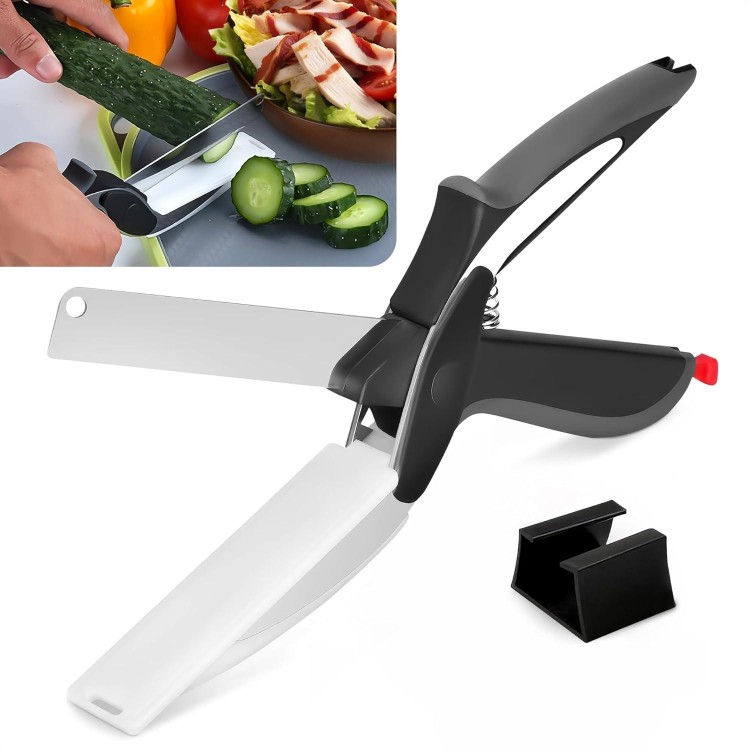 Vegetable Chopper Kitchen Scissors - Vegetable Scissors Food Cutter Quick Vegetable Cutter Knife Fruit Cutter Tools - Vegetable Slicer Food Chopper Knife Scissors Food Cutting Scissors Meat Scissors