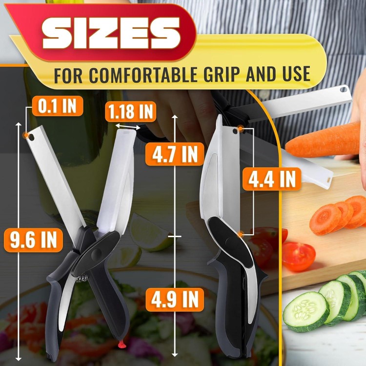 Vegetable Chopper Kitchen Scissors - Vegetable Scissors Food Cutter Quick Vegetable Cutter Knife Fruit Cutter Tools - Vegetable Slicer Food Chopper Knife Scissors Food Cutting Scissors Meat Scissors