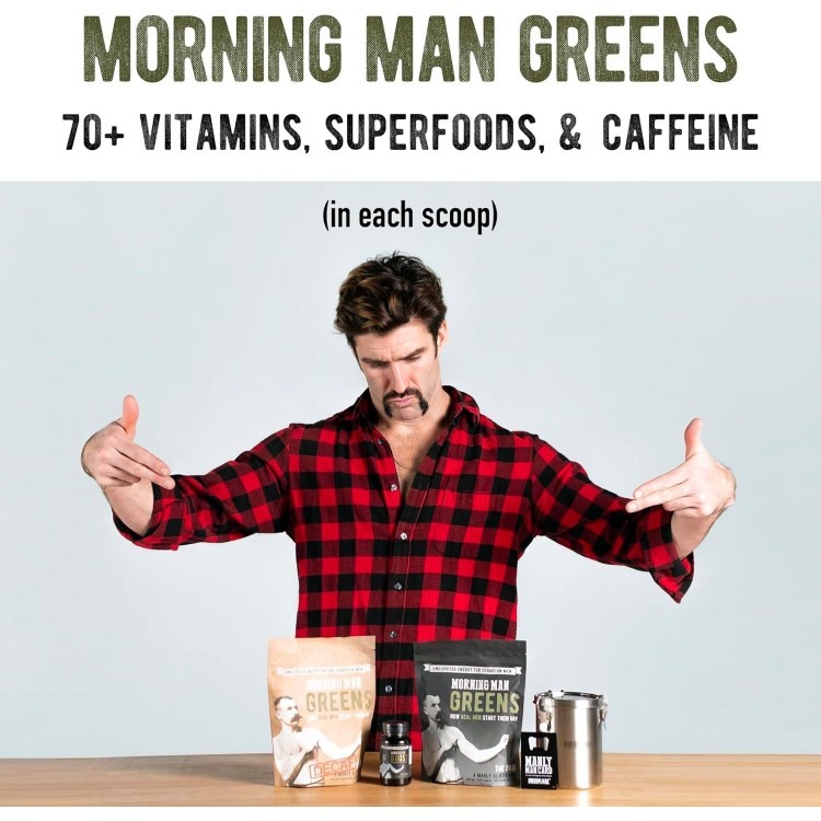 Best Tasting Greens Probiotic Superfood Mix, 95mg Caffeine, Kick Start Your Morning, 75+ Vitamins, Green Tea & Coffee Extracts, Digestive Enzymes, Gluten Free, Vegan, Energy, Gut Health, 30 Servings