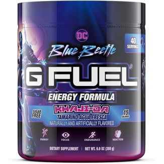 G Fuel Blue Beetle Energy Powder, Sugar Free, Clean Caffeine Focus Supplement, Water Mix, Tamarind Agua Fresca Flavor, Focus Amino, Vitamin + Antioxidants Blend - 9.9 oz (40 Servings)