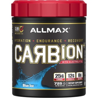 ALLMAX Nutrition Carbion+, Maximum Strength Electrolyte and Hydration Energy Drink, Blue Ice, 870g