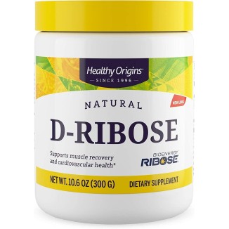 Healthy Origins D-Ribose Powder (BioEnergy, Non-GMO, Gluten Free, Energy Support, Heart Support), 10.6 Ounce