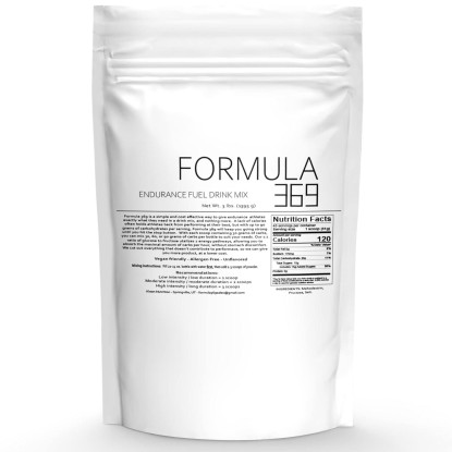 Formula 369 - Endurance Fuel Drink Mix, 3 lb. Bag with 45 Servings, 30g of Carbs per Scoop, Glucose and Fructose high Carbohydrate Drink Mix for Endurance Sports., 48.0 Ounce, 3.0 pounds