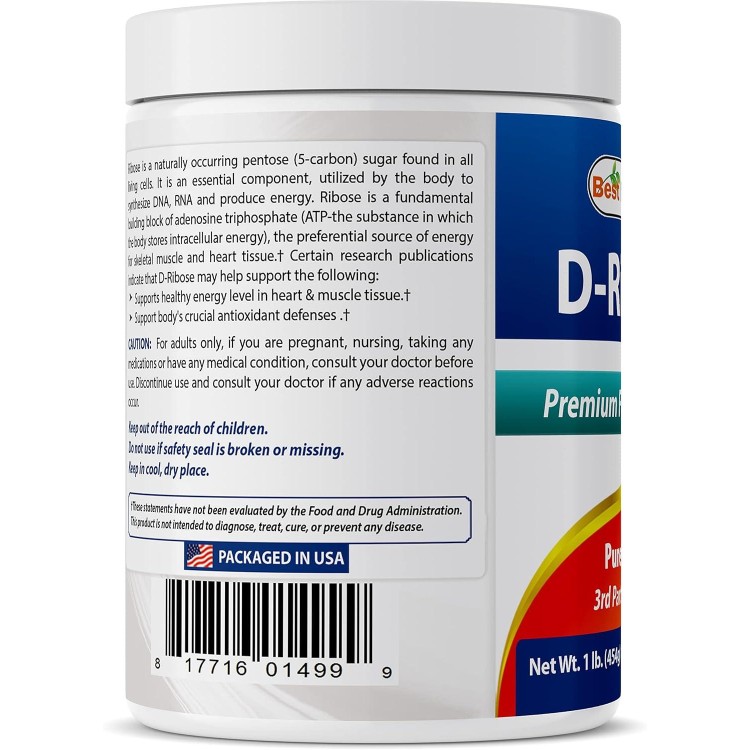 Best Naturals D-Ribose Powder 1 Pound