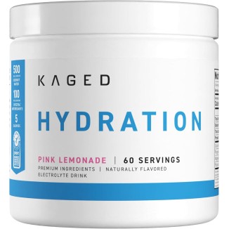 Kaged Electrolyte Hydration Powder | Hydracharge Pink Lemonade | Sports Drink for Men and Women | Pre, Post, Intra Workout Supplement | 60 Servings