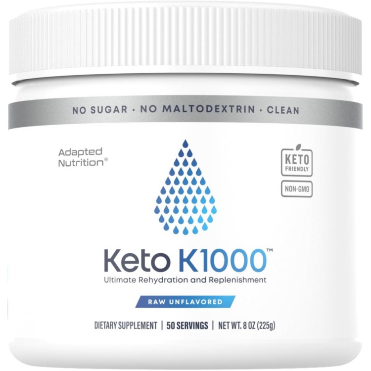 Hi-Lyte Keto K1000 Electrolyte Powder | Unflavored | Hydration Supplement Drink Mix | Boost Energy & Beat Leg Cramps | No Sugar, No Stevia, No Maltodextrin | 50 Servings