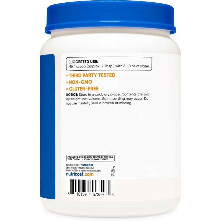 Nutricost Dextrose Powder 2 LBS - Non-GMO, Gluten Free