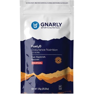 Gnarly Nutrition Fuel2O Electrolyte Powder - Fuel 2O Endurance Nutrition, NSF Content Certified, Electrolyte Solution, Fuel, Replenishment, and Recovery - Tropical, 25.57Oz