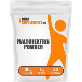 BulkSupplements.com Maltodextrin Powder - Maltodextrin Supplement for Energy Boost, Maltodextrin Food Grade - Unflavored & Gluten Free, 30g per Serving, 1kg (2.2 lbs) (Pack of 1)