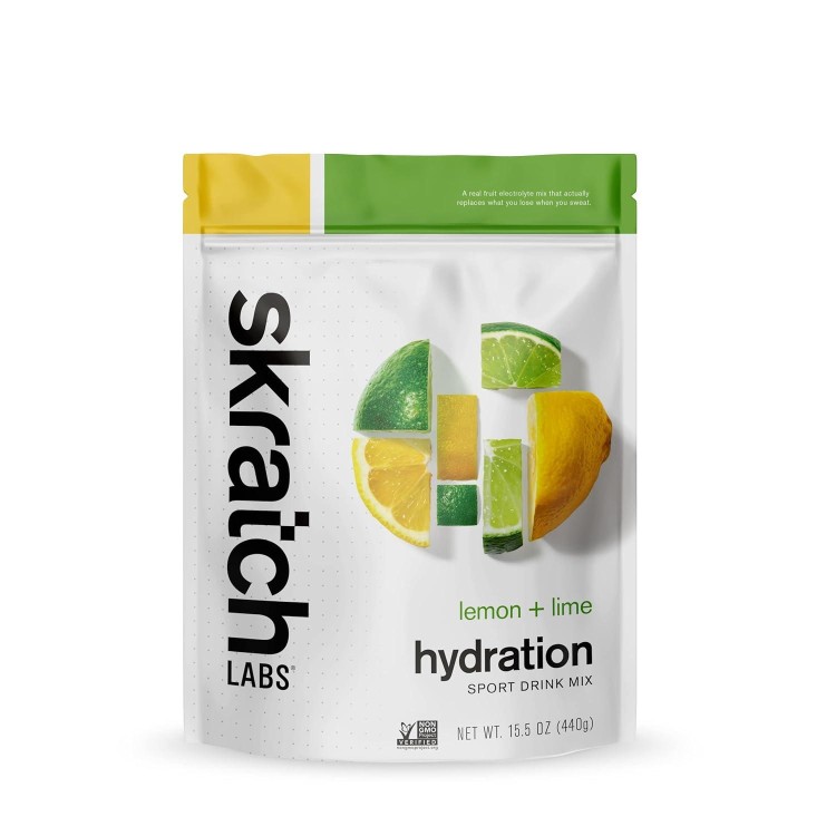 Skratch Labs Hydration Powder | Sport Drink Mix | Electrolytes Powder for Exercise, Endurance, and Performance | Lemon + Lime | 20 Servings | Non-GMO, Vegan, Kosher