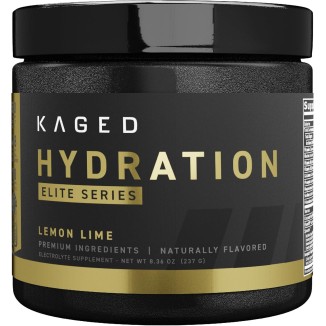 Kaged Electrolytes, Hydration Elite, Premium Electrolyte Powder Supplement, Intra Workout, Post Workout, Lemon Lime, 30 Servings