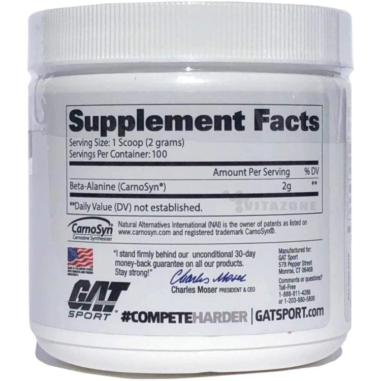 GAT Sport Beta Alanine Supplement, 200 Gram