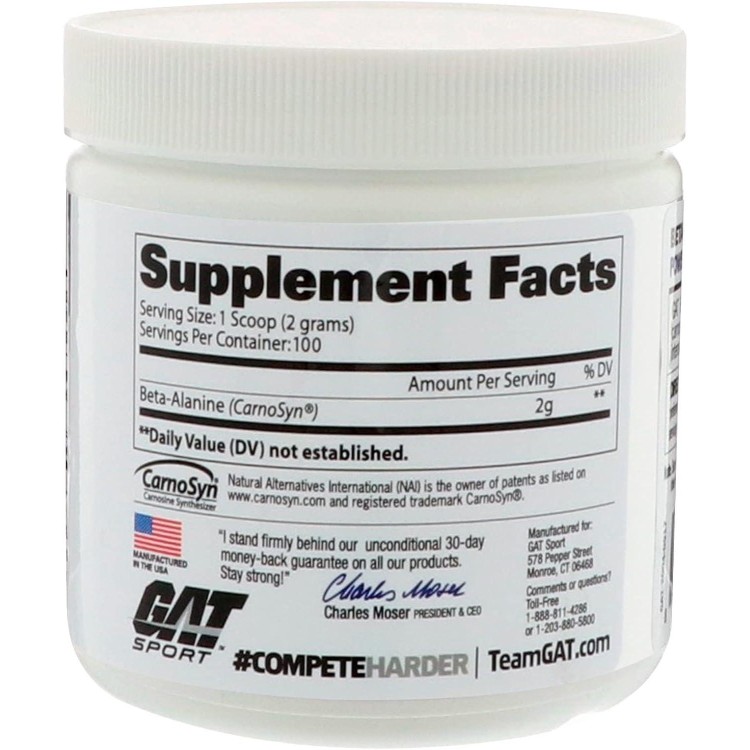 GAT Sport Beta Alanine Supplement, 200 Gram