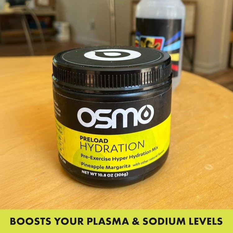 Osmo Preload Hydration Pre Workout Powder - Includes High Sodium Bicarbonate, Magnesium, Potassium, Carbs & Vitamins, Cane Sugar, Natural Ingredients, Beat Cramps & Dehydration - Pineapple Margarita