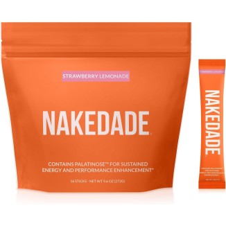 Nakedade – Performance Enhancing Sports Drink Powder - Strawberry Lemonade Electrolyte Powder – No GMOs or Artificial Sweeteners, Gluten-Free, Soy-Free, Dairy-Free – 16 Sticks