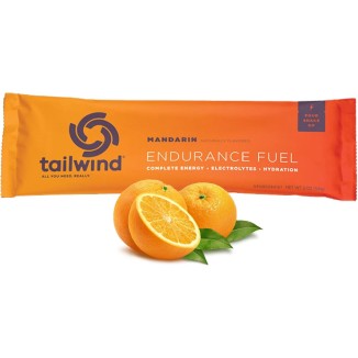 Tailwind Nutrition Endurance Fuel, Sports Drink Powder Single Serving with Electrolytes, Non-GMO, Free of Soy, Dairy, and Gluten, Vegan-Friendly, Mandarin Orange, Pack of 12