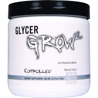 CONTROLLED LABS GlycerGrow 2, Increase Cell Volume and Vascularity, Helps Improve Endurance, Growth, and Recovery, Helps Maintain Workout Intensity, 60 Servings, Unflavored